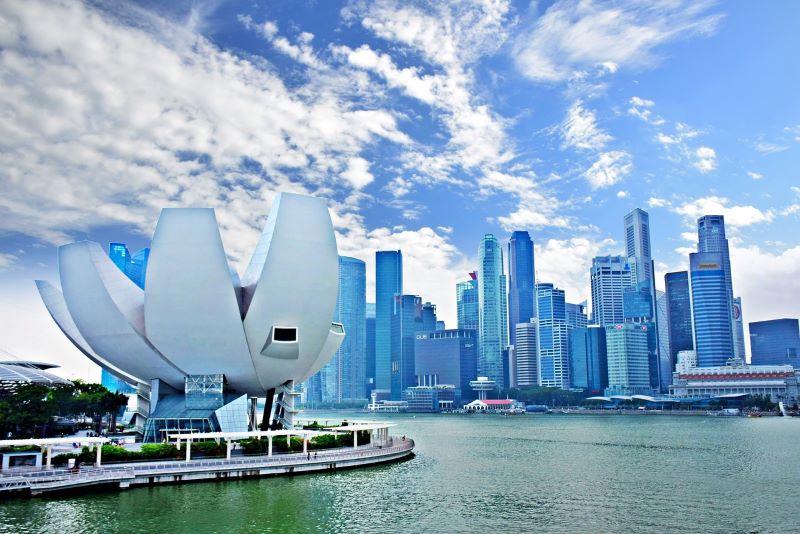 Marina bay in Singapore