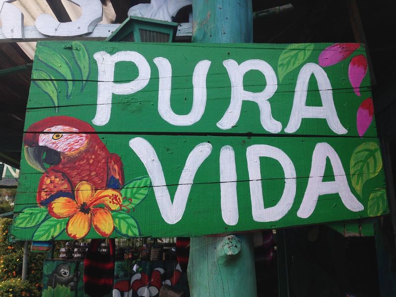 Pura Vida in Costa Rica. 