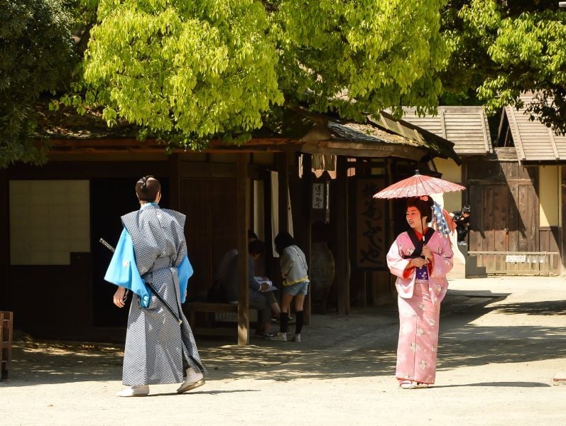 Samurai cosplay in Japan