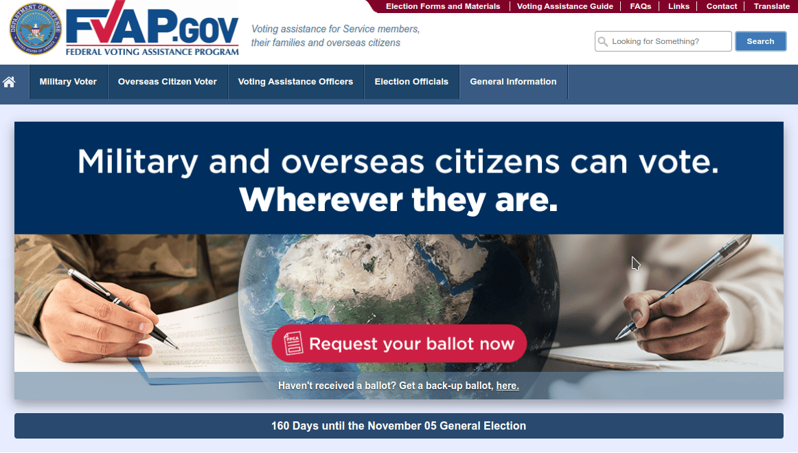 Les citoyens américains votent depuis n'importe où dans le monde