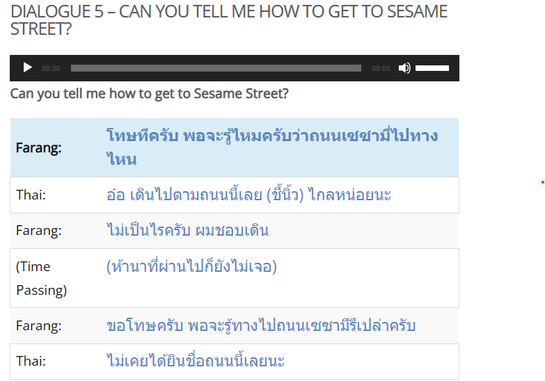 talking Thai course from learn thai from a white guy