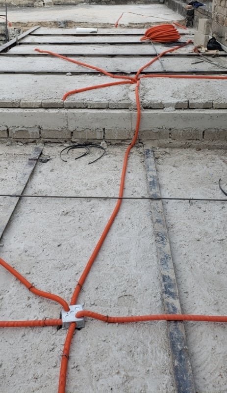 electric cabling roof