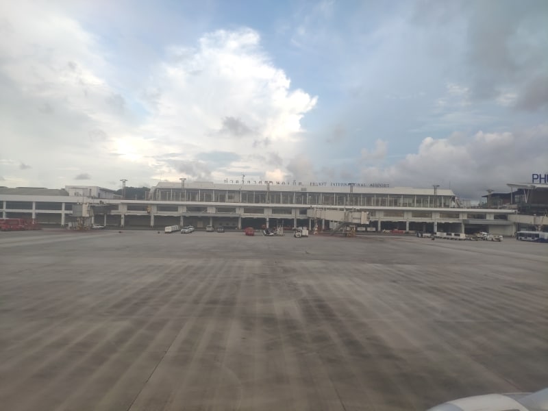 Departing from Phuket airport