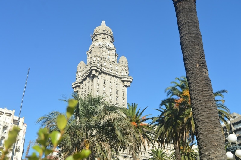 The capital city of Montevideo, Uruguay.