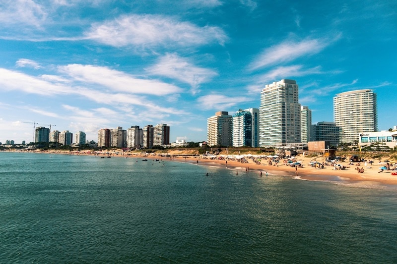 The coastal city of Punta del Este, Uruguay.
