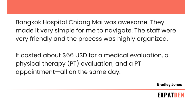 Bangkok Hospital Chiang Mai cost