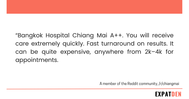 Bangkok Hospital Chiang Mai review