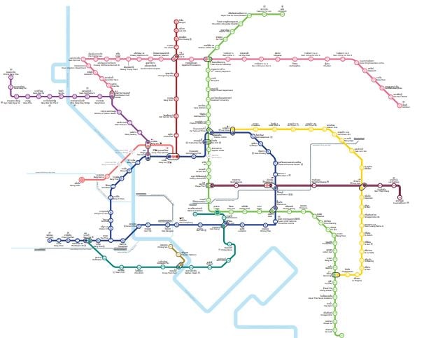 Bangkok railway lines 2025