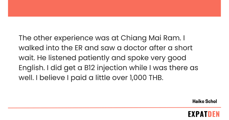 Recommended hospital in Chiang Mai for foreigners