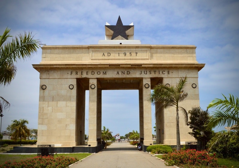 Black Star Gate in Accra, Ghana.