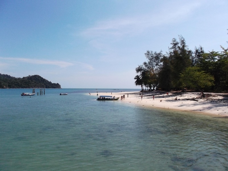 Langkawi beach in Malaysia