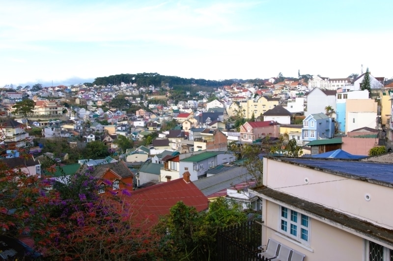 vista de Dalat desde arriba