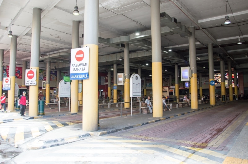 principal estação de autocarros em Penang