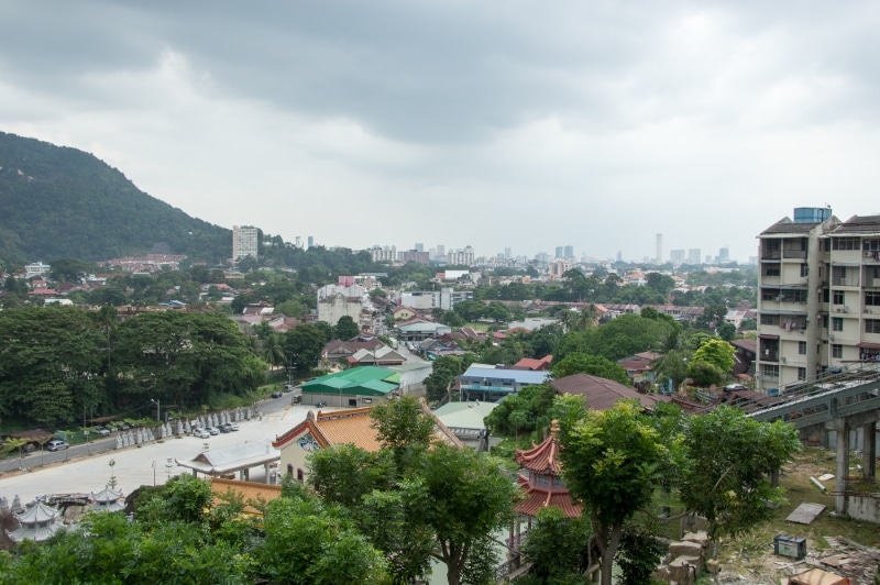 Penang vista da montanha