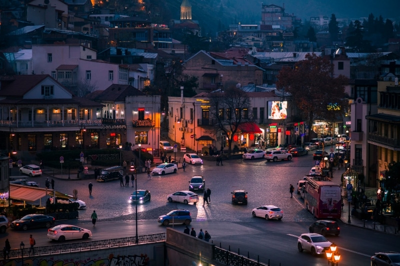 A área de Old Tbilisi