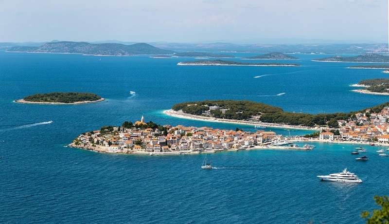 Bird's-eye view of Croatia