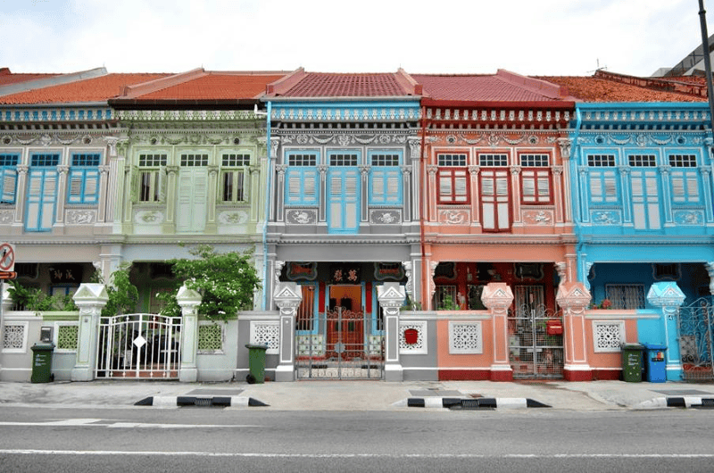 Peranakan-huizen in Joo Chiat Road