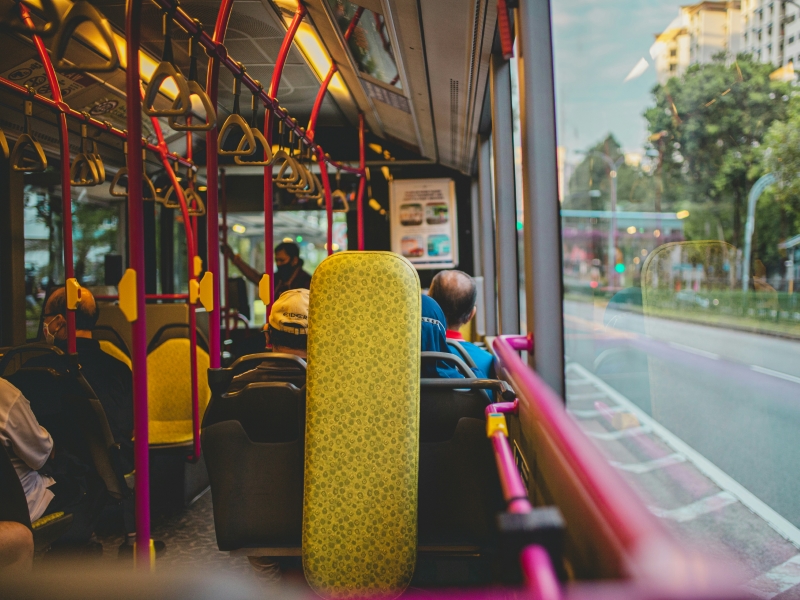 inside bus in singapore