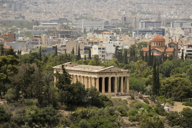 Temple of Hephaestus in greece