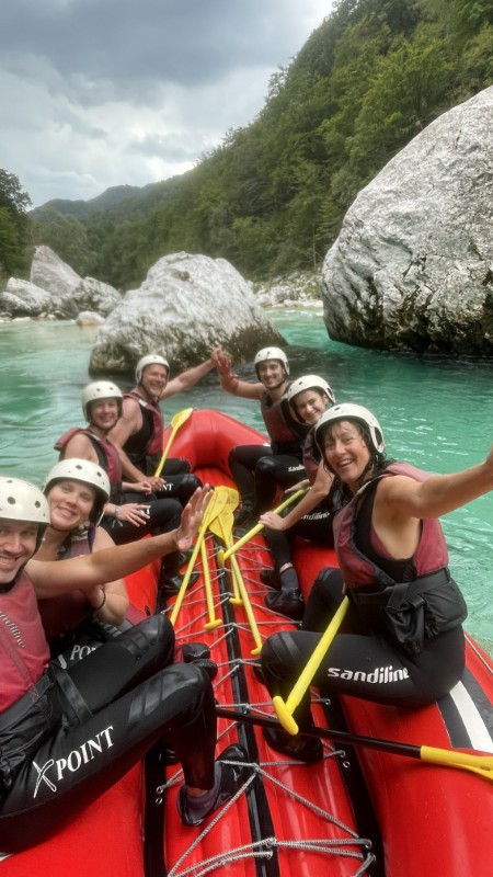 rafting in the Soča Valley like this