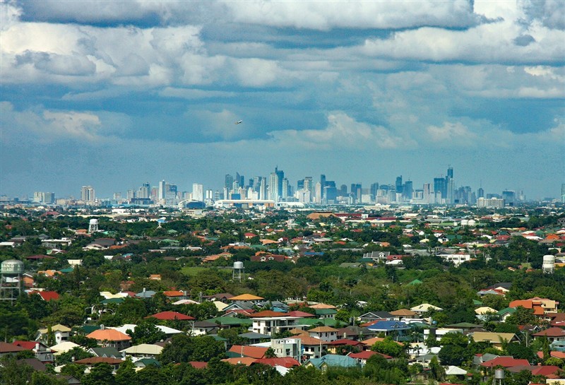 Manila city skyline Philippines