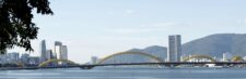 Da Nang skyline and Dragon Bridge