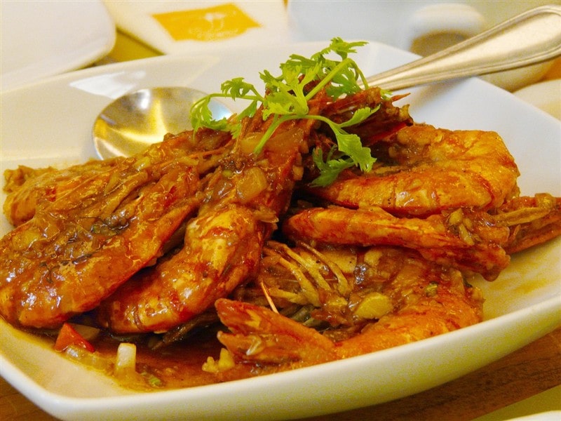 A restaurant dish at Ayala Center Cebu