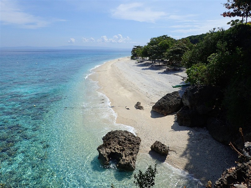 Beach at Sumilon Island off Oslob, Cebu