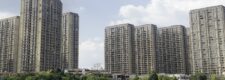 Modern residential apartment towers in China