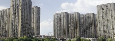 Modern residential apartment towers in China