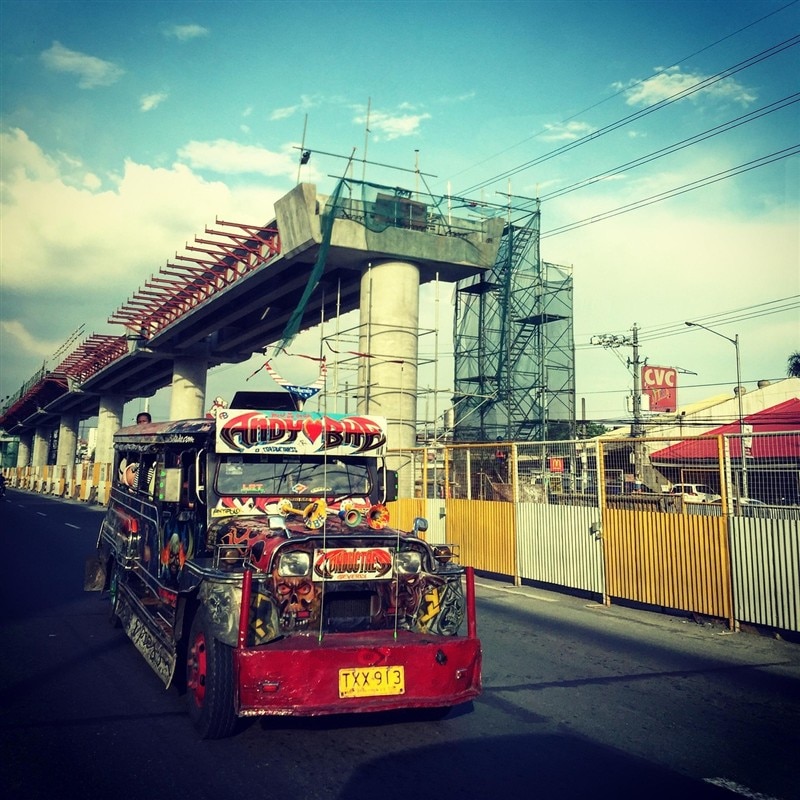 A jeepney, the main form of public transport in Cebu
