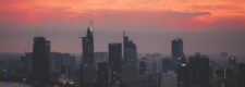 Ho Chi Minh City skyline at sunset