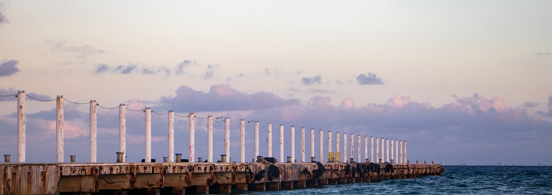 The pier at Playa del Carmen on the Quintana Roo coast
