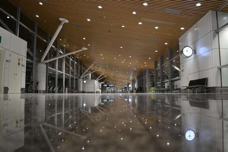 Departure hall at Kuala Lumpur International Airport