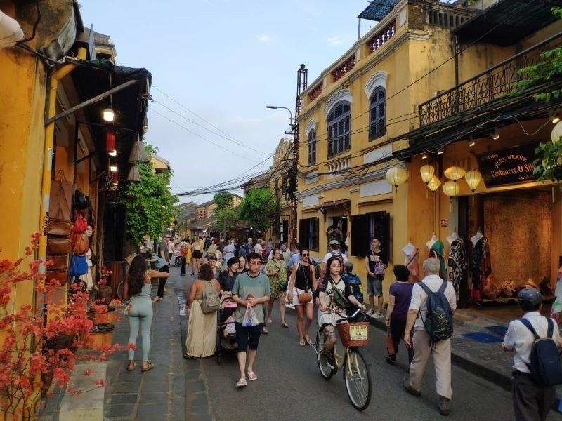 Hoi An walking street with lanterns, a popular stop on a 45-day visa-free trip to Vietnam
